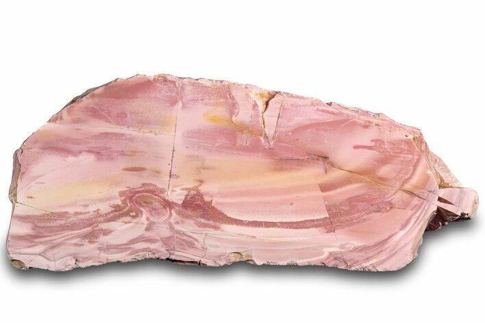 Polished Pink Opal Section - Western Australia #314379
